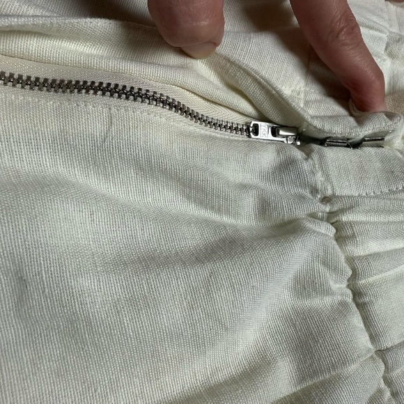 Sea New York Cream Leona Shorts Scalloped Hem High Waisted Women’s Size 4 - Picture 5 of 9